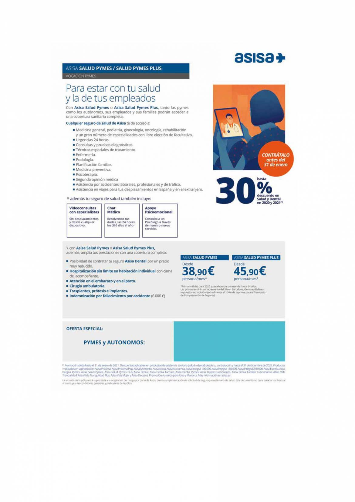 Asegura tu salud y la de los tuyos, con un seguro de salud.