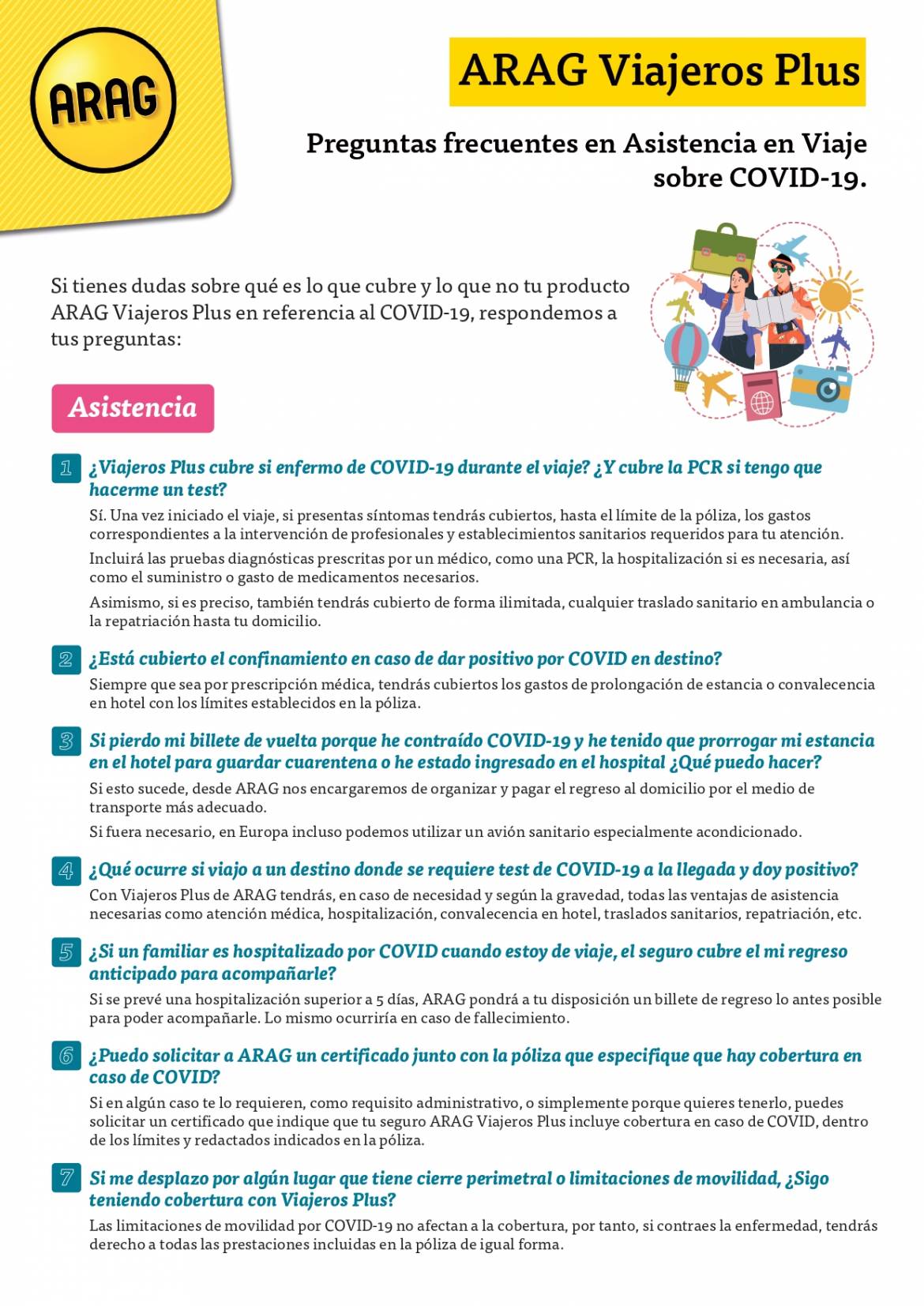 ARAG VIAJEROS, Asistencia en Viaje. 1